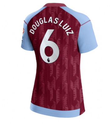 Aston Villa Douglas Luiz #6 Hemmatröja Dam 2023-24 Kortärmad